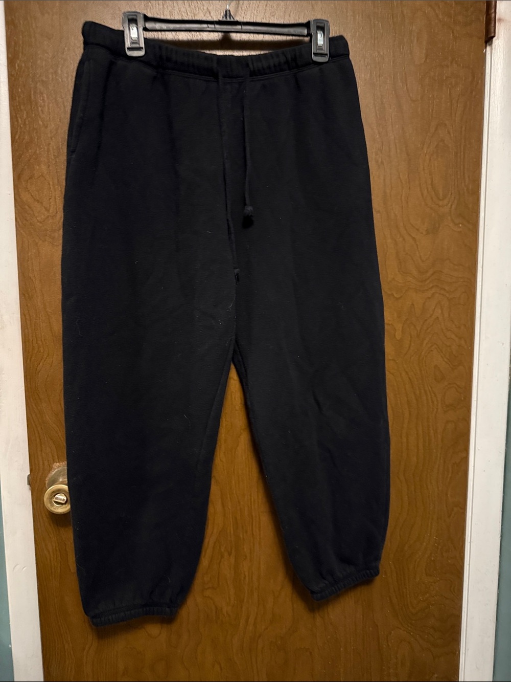 Flirtitude Black Fleece Jogger Pants L